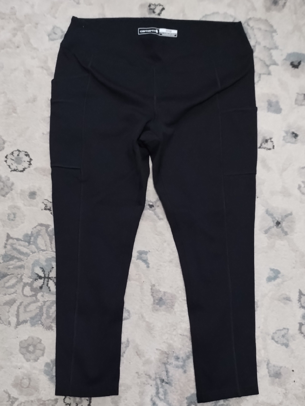 Carhartt Black Fitted Active Leggings, Sz M